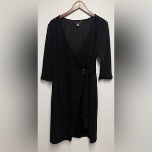 Hutch Perfectly True Wrap Presentation Midi Dress Size large